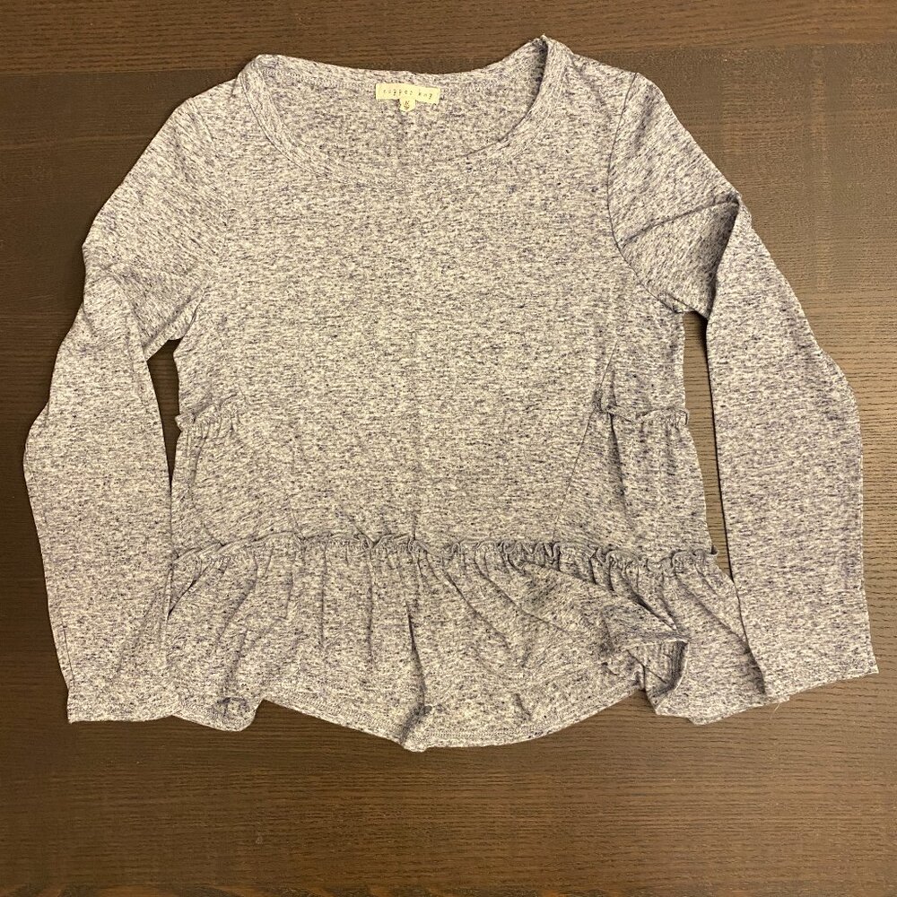 Girls Copper Key Long Sleeve Blouse - Size Medium